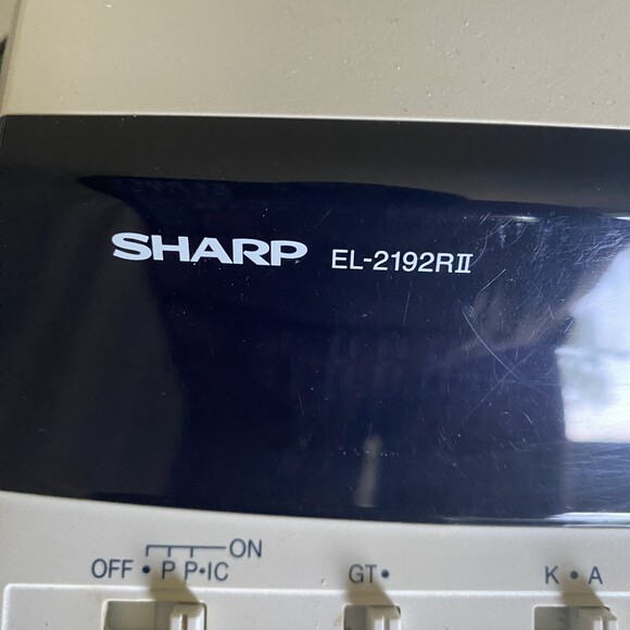 Sharp EL2192RII 12 Digit Two Color Printing Calculator Adding Machine (low ink) - Picture 3 of 5